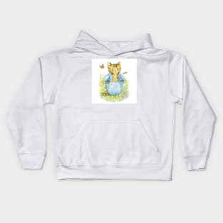 Tom Kitten in his Blue Suit by Beatrix Potter Kids Hoodie